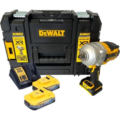 DeWalt, Bohrmaschine + Akkuschrauber, DCF 961 H2T Akku Schlagschrauber 18 V 1632 Nm 1/2" Brushless + 2x Powerstack Akku 5,0 Ah + (Schlagschrauber) DeWalt, Bohrmaschine + Akkuschrauber, DCF 961 H2T Akku Schlagschrauber 18 V 1632 Nm 1/2" Brushless + 2x Powerstack Akku 5,0 Ah + (Schlagschrauber)
