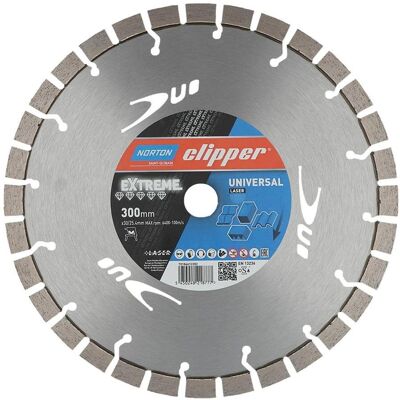 Symantec Norton Clipper, Sägeblatt, Clipper Diamanttrennscheibe Extreme Universal Laser - 300 x30/25,4 mm Symantec Norton Clipper, Sägeblatt, Clipper Diamanttrennscheibe Extreme Universal Laser - 300 x30/25,4 mm