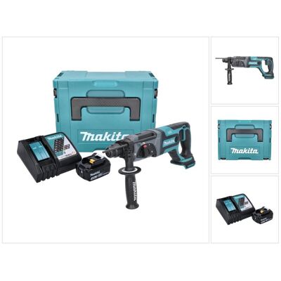 Makita, Bohrmaschine + Akkuschrauber, DHR 241 RF1J Akku Bohrhammer 18 V 2,0 J SDS plus + 1x Akku 3,0 Ah + Ladegerät + Makpac (Bohrhammer) Makita, Bohrmaschine + Akkuschrauber, DHR 241 RF1J Akku Bohrhammer 18 V 2,0 J SDS plus + 1x Akku 3,0 Ah + Ladegerät + Makpac (Bohrhammer)