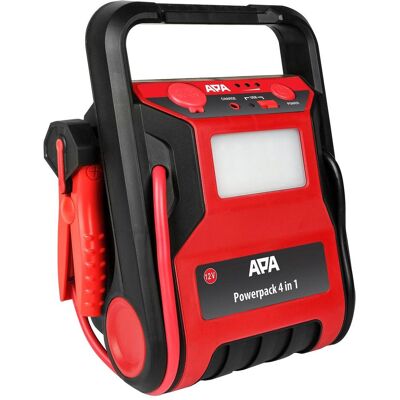APA, Starthilfe, Powerpack mit Kompressor (600 A, 7000 mAh) APA, Starthilfe, Powerpack mit Kompressor (600 A, 7000 mAh)