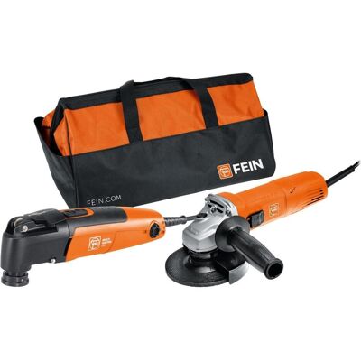 Fein, Multifunktionswerkzeug, Vorteils-Combo Netz: Compact-Winkelschleifer CG 7-125 & MULTIMASTER MM 300 (Multifunktionswerkzeug) Fein, Multifunktionswerkzeug, Vorteils-Combo Netz: Compact-Winkelschleifer CG 7-125 & MULTIMASTER MM 300 (Multifunktionswerkzeug)