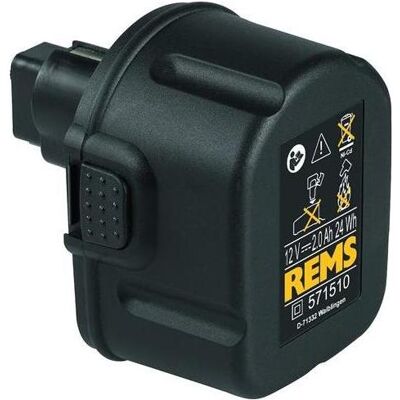 Rems, Werkzeugakku + Ladegerät, Batteri 12V 2,0Ah - Ni-MH, lang sokkel - 571510 R12MH (12 V) Rems, Werkzeugakku + Ladegerät, Batteri 12V 2,0Ah - Ni-MH, lang sokkel - 571510 R12MH (12 V)