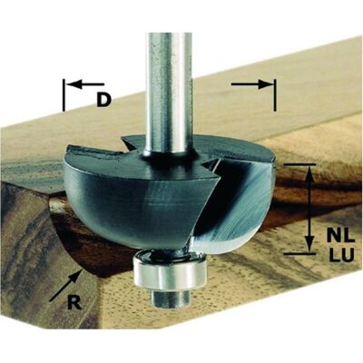 Festool, Fräser, Hohlkehlfräser HW S8 D31,7/R9,5 KL Festool, Fräser, Hohlkehlfräser HW S8 D31,7/R9,5 KL