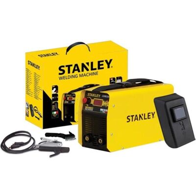 Stanley Schweissgerät, Schweissgerät (15-200 A) für professionelle und private Nutzung, mit Zubehör, 5-teiliges Set (Inverterschweissgerät) Stanley Schweissgerät, Schweissgerät (15-200 A) für professionelle und private Nutzung, mit Zubehör, 5-teiliges Set (Inverterschweissgerät)