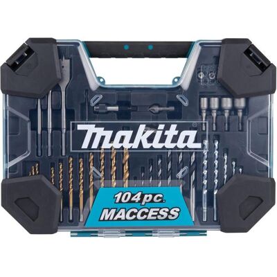 Makita, Bits, Zubehör E-22604 Bohrer-Set 104-teilig Makita, Bits, Zubehör E-22604 Bohrer-Set 104-teilig