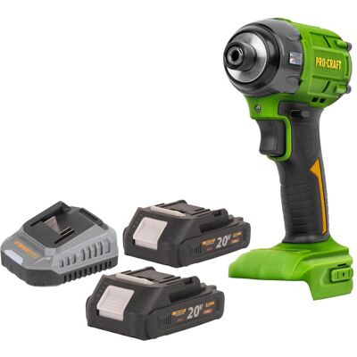 Procraft, Bohrmaschine + Akkuschrauber, PS22bb Akku Schlagschrauber 20 V 230 Nm 1/2" Brushless + 2x Akku 2,0 Ah + Ladegerät (Schlagschrauber) Procraft, Bohrmaschine + Akkuschrauber, PS22bb Akku Schlagschrauber 20 V 230 Nm 1/2" Brushless + 2x Akku 2,0 Ah + Ladegerät (Schlagschrauber)
