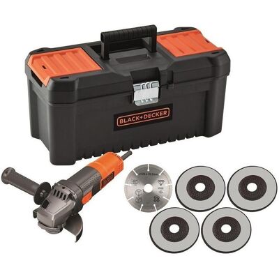Black & Decker Winkelschleifer, Einhandwinkelschleifer 125 mm KIT (125 mm) Black & Decker Winkelschleifer, Einhandwinkelschleifer 125 mm KIT (125 mm)