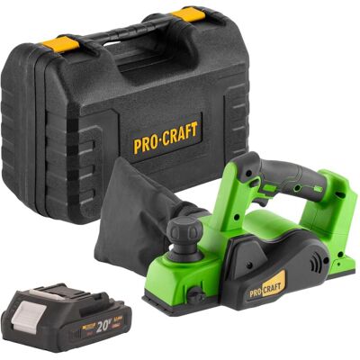 Procraft, Hobelmaschine, PE20BLbb Akku Hobel 20 V 82 mm Brushless + 1x Akku 2,0 Ah + Koffer - ohne Ladegerät Procraft, Hobelmaschine, PE20BLbb Akku Hobel 20 V 82 mm Brushless + 1x Akku 2,0 Ah + Koffer - ohne Ladegerät