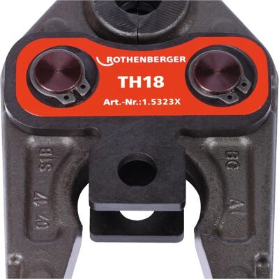Rothenberger, Zange, Pressbacke Presszange Standard TH18 ( 015323X ) für ROMAX 4000 / Akku Press ACC etc (148 mm) Rothenberger, Zange, Pressbacke Presszange Standard TH18 ( 015323X ) für ROMAX 4000 / Akku Press ACC etc (148 mm)