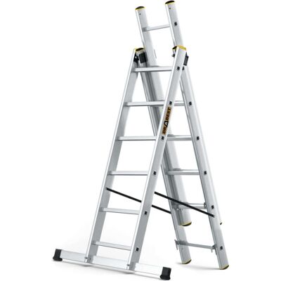 Drabest, Leiter + Gerüst, Braket DRABINA ALUMINIOWA 3-ELEMENTOWA 345CM 6+6+6 SZCZEBLI (340 cm) Drabest, Leiter + Gerüst, Braket DRABINA ALUMINIOWA 3-ELEMENTOWA 345CM 6+6+6 SZCZEBLI (340 cm)