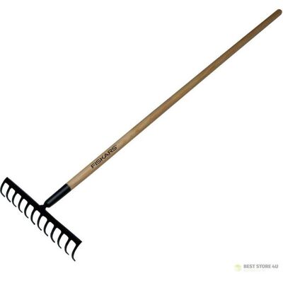 Fiskars Rechen, FS135751 Rake 12 teeth with wooden handle 1560 mm (FSL12) Fiskars Rechen, FS135751 Rake 12 teeth with wooden handle 1560 mm (FSL12)