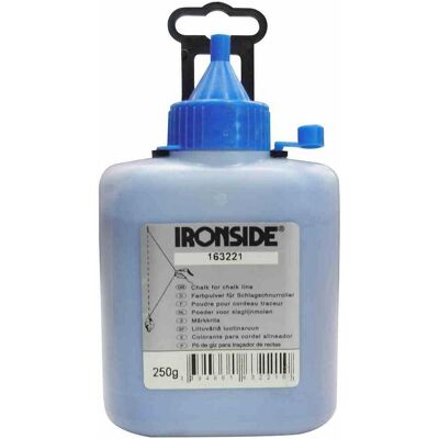 Ironside, Anreisswerkzeug, 163221 Farbpuder 250g blau für Schlagschnurgerät Ironside, Anreisswerkzeug, 163221 Farbpuder 250g blau für Schlagschnurgerät
