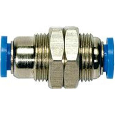 Riegler, Schlauchanschluss + Schlauchverbinder, Gerade Schott- Steckverbinbung Blaue Serie M22x1 Schlauch-Ø 12 (12 mm) Riegler, Schlauchanschluss + Schlauchverbinder, Gerade Schott- Steckverbinbung Blaue Serie M22x1 Schlauch-Ø 12 (12 mm)