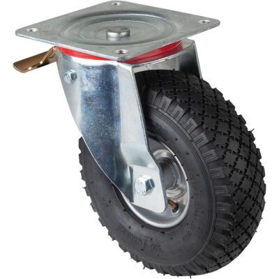 BS Rollen, Möbelrollen, Transportrolle L420.C90.261 Lenkrolle mit Totalfeststeller, Raddurchmesser 260 mm BS Rollen, Möbelrollen, Transportrolle L420.C90.261 Lenkrolle mit Totalfeststeller, Raddurchmesser 260 mm