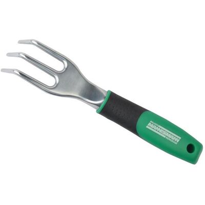 Mannesmann, Gartenhandwerkzeug, Gartenkralle, schwarz/grün mit 3 Krallen aus rostfreiem Stahl, Griff aus Kunststoff Mannesmann, Gartenhandwerkzeug, Gartenkralle, schwarz/grün mit 3 Krallen aus rostfreiem Stahl, Griff aus Kunststoff