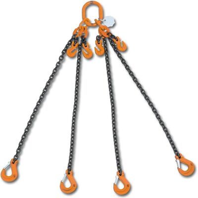 BETA, Fördertechnik, 080980002 Kette 2 Meter 4 Sprung mit Enterhaken 2,36 Tonnen BETA, Fördertechnik, 080980002 Kette 2 Meter 4 Sprung mit Enterhaken 2,36 Tonnen