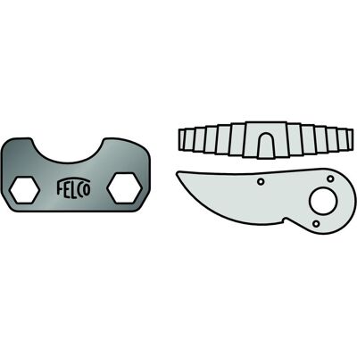 Felco, Gartenschere, 2/3-1 Ersatzteilsatz Klinge/Werkzeug/Feder für 2-4-11-400 Felco, Gartenschere, 2/3-1 Ersatzteilsatz Klinge/Werkzeug/Feder für 2-4-11-400