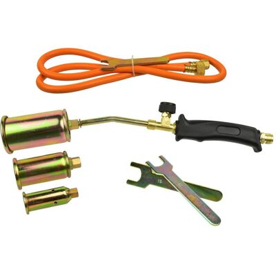 GEKO, Gartenhandwerkzeug, Gasbrenner, 3 Enden 25,35,50mm, Schlauch 1,5m GEKO, Gartenhandwerkzeug, Gasbrenner, 3 Enden 25,35,50mm, Schlauch 1,5m