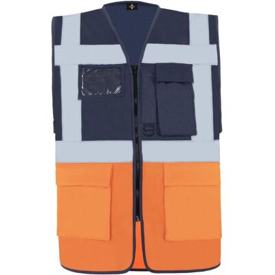 Korntex, Warnweste, Warnweste Multifunktional Hamburg M.Blau/Orange mit 360° Sicherheit 5XL EN ISO 17353 KXCMF (5XL) Korntex, Warnweste, Warnweste Multifunktional Hamburg M.Blau/Orange mit 360° Sicherheit 5XL EN ISO 17353 KXCMF (5XL)