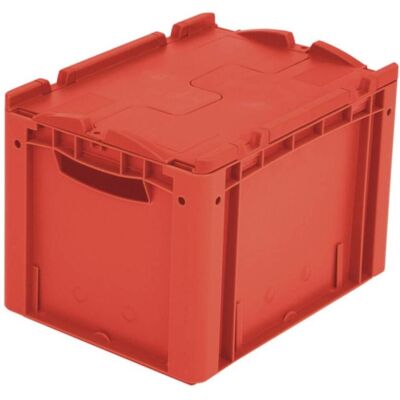 Bito, Lagerbehälter, Euro-Stapelbeh älter L400xB300xH270mm m.Klappdeckel PP rot Bito, Lagerbehälter, Euro-Stapelbeh älter L400xB300xH270mm m.Klappdeckel PP rot