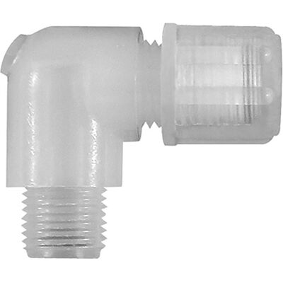 Riegler, Schlauchanschluss + Schlauchverbinder, Winkel-Einschraubverschraubung G 3/8 a., für Schlauch 4/6 mm, PFA Riegler, Schlauchanschluss + Schlauchverbinder, Winkel-Einschraubverschraubung G 3/8 a., für Schlauch 4/6 mm, PFA