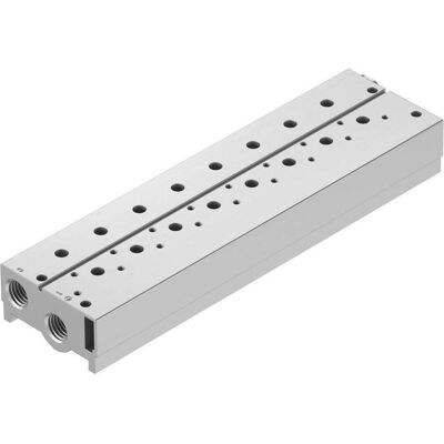 Festo, Rohrverbindungstechnik, Blocco di collegamento 8026302 VABM-B10-25S-G38-7-P3 Festo, Rohrverbindungstechnik, Blocco di collegamento 8026302 VABM-B10-25S-G38-7-P3