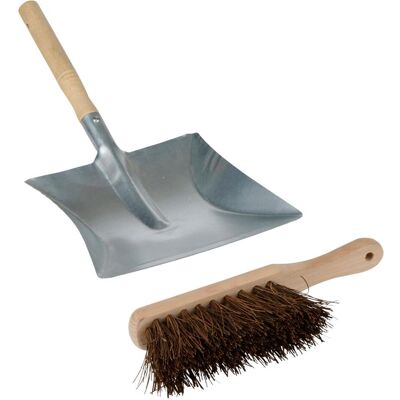 Kinzo, Gartenhandwerkzeug, Kehrschaufel und Bürste 2tlg. Kinzo, Gartenhandwerkzeug, Kehrschaufel und Bürste 2tlg.