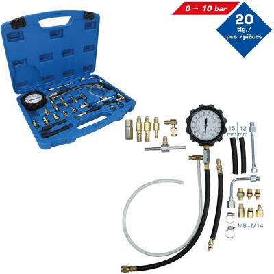 Brilliant Tools, Fahrzeug Werkzeug, Kraftstoff-Einspritzsystem-Tester-Satz, 20-tlg Brilliant Tools, Fahrzeug Werkzeug, Kraftstoff-Einspritzsystem-Tester-Satz, 20-tlg