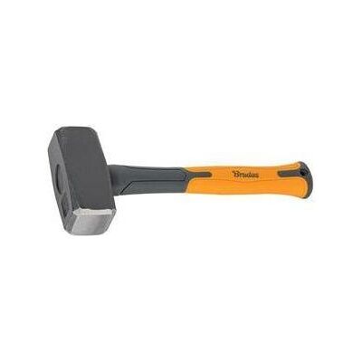 Bradas, Hammer, Fäustel, 1.000 g, anthrazit/orange, Länge: 280 mm Stiel aus Fiberglas, Stielbeschichtung aus rutsch (1000 g) Bradas, Hammer, Fäustel, 1.000 g, anthrazit/orange, Länge: 280 mm Stiel aus Fiberglas, Stielbeschichtung aus rutsch (1000 g)