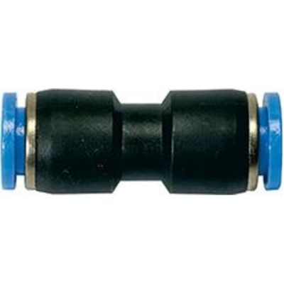 Riegler, Schlauchanschluss + Schlauchverbinder, Gerade Steckverbindung Blaue Serie 10 mm L1 47,0 mm (10 mm) Riegler, Schlauchanschluss + Schlauchverbinder, Gerade Steckverbindung Blaue Serie 10 mm L1 47,0 mm (10 mm)