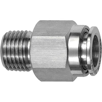 Riegler, Schlauchanschluss + Schlauchverbinder, Gerade Steckverschraubung R 3/8 a., Schlauch-Aussen-Ø 10,ES 1.4404 (10 mm) Riegler, Schlauchanschluss + Schlauchverbinder, Gerade Steckverschraubung R 3/8 a., Schlauch-Aussen-Ø 10,ES 1.4404 (10 mm)