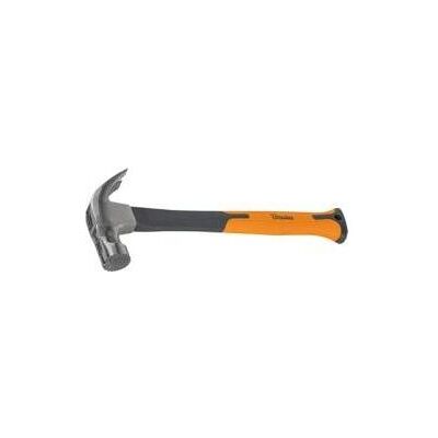 Bradas, Hammer, Latthammer, 450 g, anthrazit/orange, Länge: 340 mm Stiel aus Fiberglas, Stielbeschichtung aus rutsc (450 g) Bradas, Hammer, Latthammer, 450 g, anthrazit/orange, Länge: 340 mm Stiel aus Fiberglas, Stielbeschichtung aus rutsc (450 g)