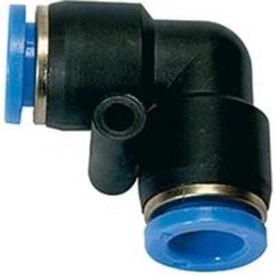 Riegler, Schlauchanschluss + Schlauchverbinder, L-Steckverbindung Blaue Serie 8 mm L1 22,4 mm Riegler, Schlauchanschluss + Schlauchverbinder, L-Steckverbindung Blaue Serie 8 mm L1 22,4 mm