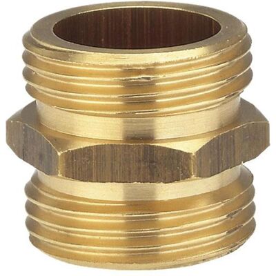 Gardena, Schlauchanschluss + Schlauchverbinder, Messing Gewindenippel 26,44 mm (Schlauchkupplung, 26 mm) Gardena, Schlauchanschluss + Schlauchverbinder, Messing Gewindenippel 26,44 mm (Schlauchkupplung, 26 mm)