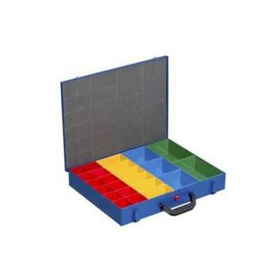 Allit, Sortimentskasten, Metall-Kleinteilekoffer EuroPlus Pro M 34L-14, blau aus pulverbeschichtetem Stahlblech, Kunst Allit, Sortimentskasten, Metall-Kleinteilekoffer EuroPlus Pro M 34L-14, blau aus pulverbeschichtetem Stahlblech, Kunst