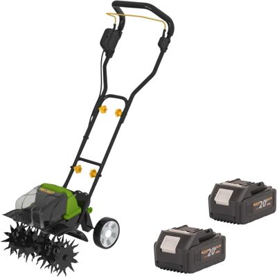 Procraft, Gartenhandwerkzeug, CT20/2bb Akku Kultivator 40 V ( 2x 20 V ) 360 mm Brushless + 2x Akku 4,0 Ah - ohne Procraft, Gartenhandwerkzeug, CT20/2bb Akku Kultivator 40 V ( 2x 20 V ) 360 mm Brushless + 2x Akku 4,0 Ah - ohne
