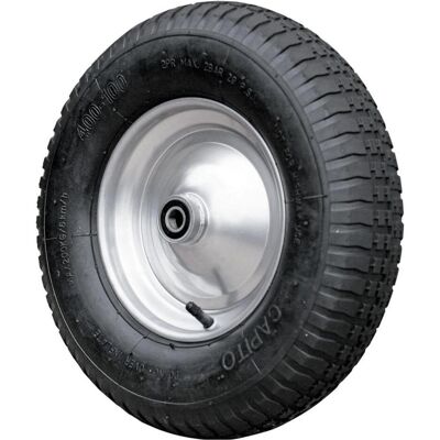 Capito, Schubkarre, Luftrad 400/100 Kugell. 17mm Ø, mit Schraubachse Capito, Schubkarre, Luftrad 400/100 Kugell. 17mm Ø, mit Schraubachse