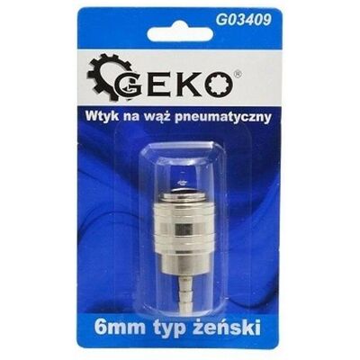 GEKO, Schlauchanschluss + Schlauchverbinder, Verlängerung für Pneumatikschlauch 6 mm IG (Schlauchverbinder) GEKO, Schlauchanschluss + Schlauchverbinder, Verlängerung für Pneumatikschlauch 6 mm IG (Schlauchverbinder)