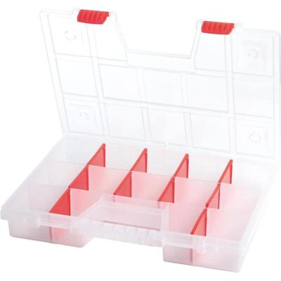 Prosperplast, Werkzeugkoffer, Sortierkasten Sortimentsbox Kleinteilemagazin Mit 14 Fächern Ergonomischer Griff Klemmverschlüsse Tr Prosperplast, Werkzeugkoffer, Sortierkasten Sortimentsbox Kleinteilemagazin Mit 14 Fächern Ergonomischer Griff Klemmverschlüsse Tr