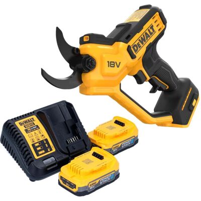 DeWalt, Gartenschere, DCMPP 568 E2 Akku Astschere 18 V 38 mm + 2x Powerstack Akku 1,7 Ah + Ladegerät DeWalt, Gartenschere, DCMPP 568 E2 Akku Astschere 18 V 38 mm + 2x Powerstack Akku 1,7 Ah + Ladegerät