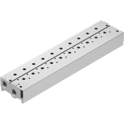 Festo, Rohrverbindungstechnik, Blocco di collegamento 8026305 VABM-B10-25S-G38-10-P3 Festo, Rohrverbindungstechnik, Blocco di collegamento 8026305 VABM-B10-25S-G38-10-P3