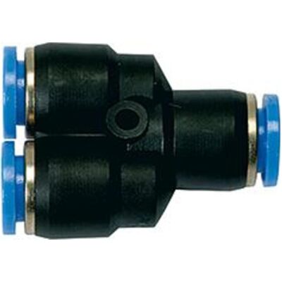 Riegler, Schlauchanschluss + Schlauchverbinder, 109851-140.012 Y-Steckverbindung »Blaue Serie«, für Schlauch-Aussen-Ø 12 mm, 1Stk (12 mm) Riegler, Schlauchanschluss + Schlauchverbinder, 109851-140.012 Y-Steckverbindung »Blaue Serie«, für Schlauch-Aussen-Ø 12 mm, 1Stk (12 mm)
