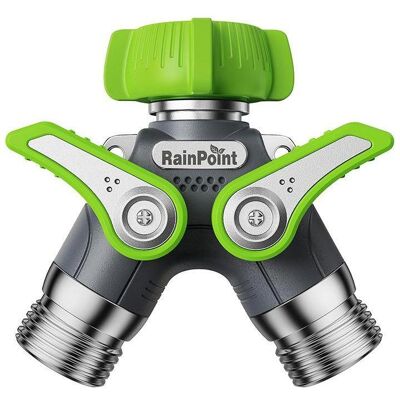 RainPoint, Bewässerungssystem, Dual Garden Hose Splitter (Bewässerungsventil) RainPoint, Bewässerungssystem, Dual Garden Hose Splitter (Bewässerungsventil)