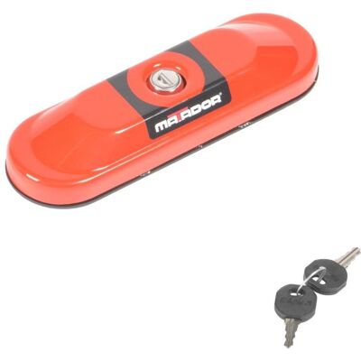 Matador, Transportwagen, Laderaumsicherung Bull-Lock Oval Edelstahl, pulverbeschichtet Türöffnung Hinten rot Matador, Transportwagen, Laderaumsicherung Bull-Lock Oval Edelstahl, pulverbeschichtet Türöffnung Hinten rot