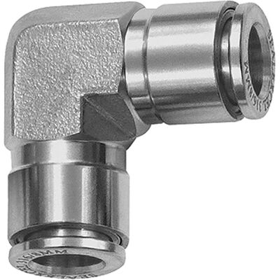 Riegler, Schlauchanschluss + Schlauchverbinder, L-Steckverbindung, für Schlauch-Aussen-Ø 12, Edelstahl 1.4404 (12 mm) Riegler, Schlauchanschluss + Schlauchverbinder, L-Steckverbindung, für Schlauch-Aussen-Ø 12, Edelstahl 1.4404 (12 mm)