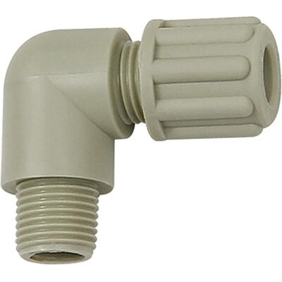 Riegler, Schlauchanschluss + Schlauchverbinder, Winkel-Einschraubverschraubung G 1/2 a., für Schlauch 9/12 mm, PP (Schlauchverbinder) Riegler, Schlauchanschluss + Schlauchverbinder, Winkel-Einschraubverschraubung G 1/2 a., für Schlauch 9/12 mm, PP (Schlauchverbinder)