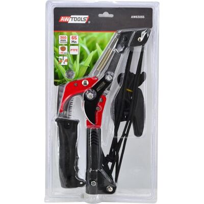 Awtools, Gartenschere, SCHIENENBLATT TEFLON + SÄGE 360 mm 45 Grad. Awtools, Gartenschere, SCHIENENBLATT TEFLON + SÄGE 360 mm 45 Grad.