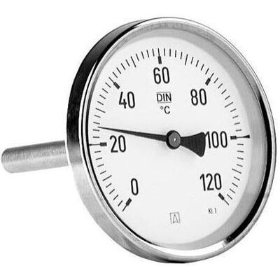 Afriso BiTh 80 Thermometer - 0-120°C - Robustes Metall - Flexible Montage Afriso BiTh 80 Thermometer - 0-120°C - Robustes Metall - Flexible Montage