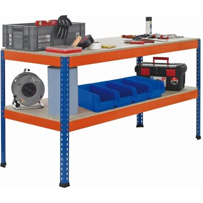 Schulte Lagertechnik, Werkbank + Arbeitsbock, Werktisch Z1 (92.60 cm, 153.60 cm) Schulte Lagertechnik, Werkbank + Arbeitsbock, Werktisch Z1 (92.60 cm, 153.60 cm)
