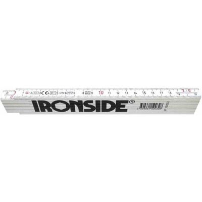 Ironside, Längenmesswerkzeug, Kunststoff-Gliedermassstab 2 m, weiss (2 m) Ironside, Längenmesswerkzeug, Kunststoff-Gliedermassstab 2 m, weiss (2 m)